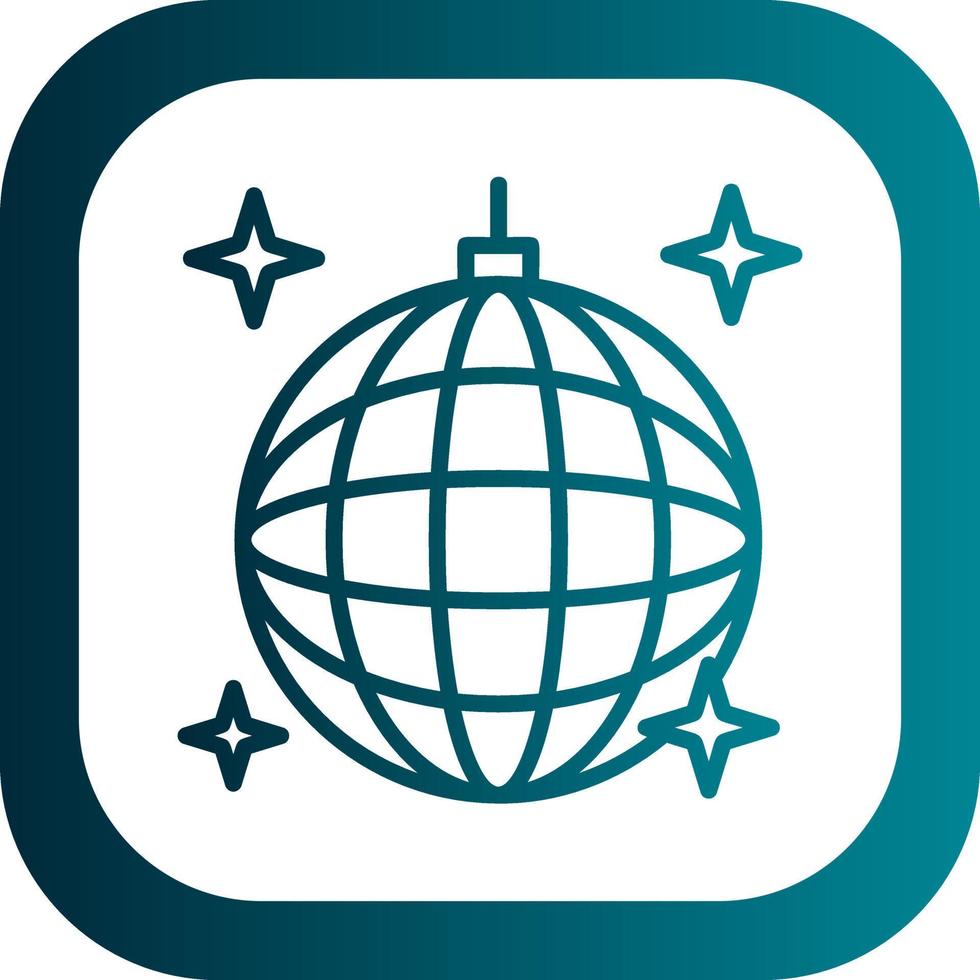 Disco Ball Vector Icon Design