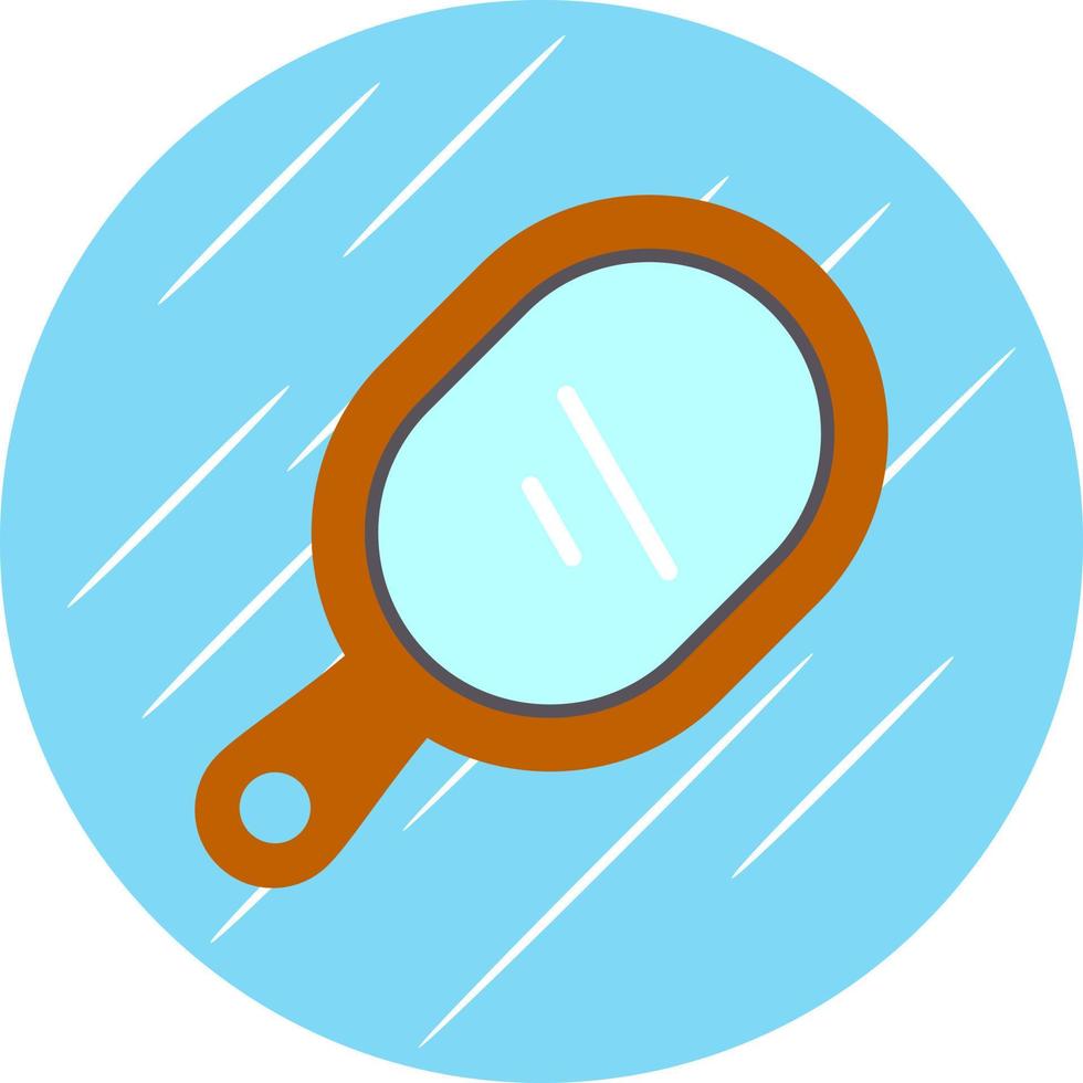 Hand Mirror Vector Icon Design