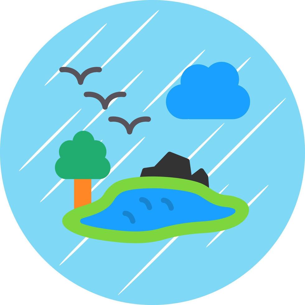 Lake Vector Icon Design