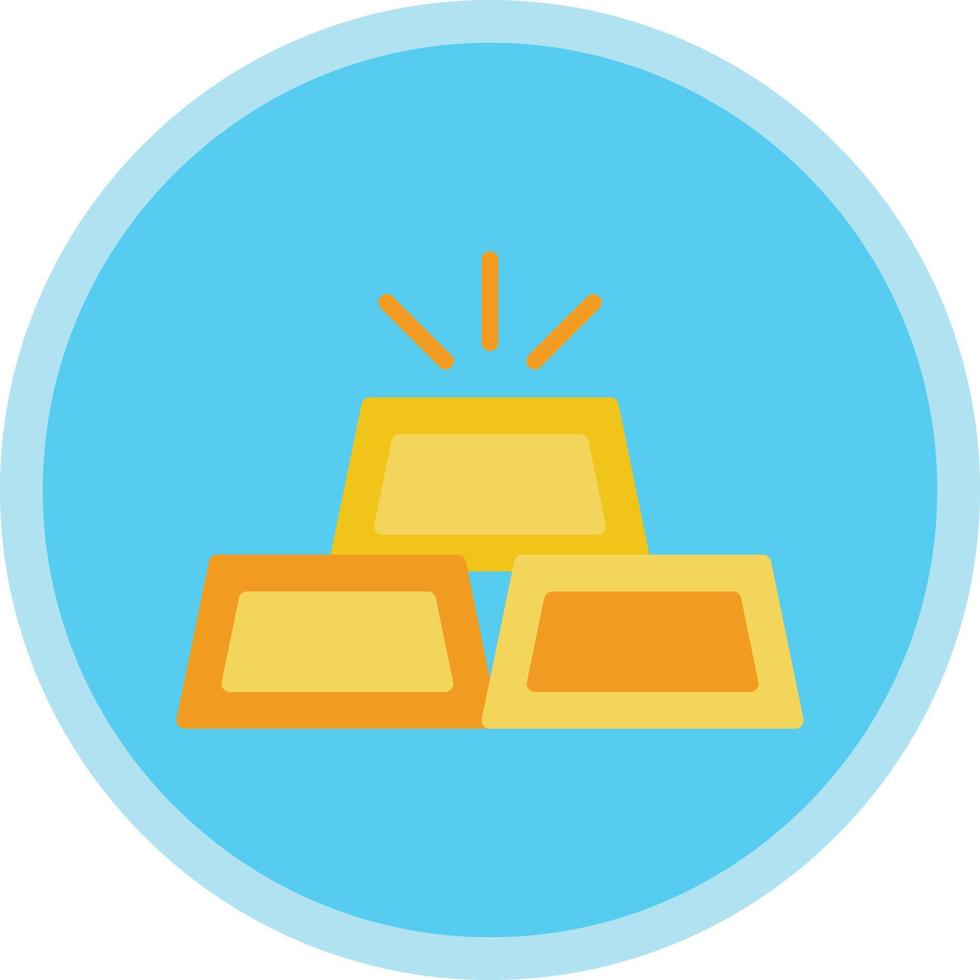 Gold Ingots Vector Icon Design