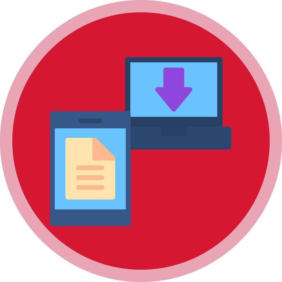 File Transfer Vector Icon Design