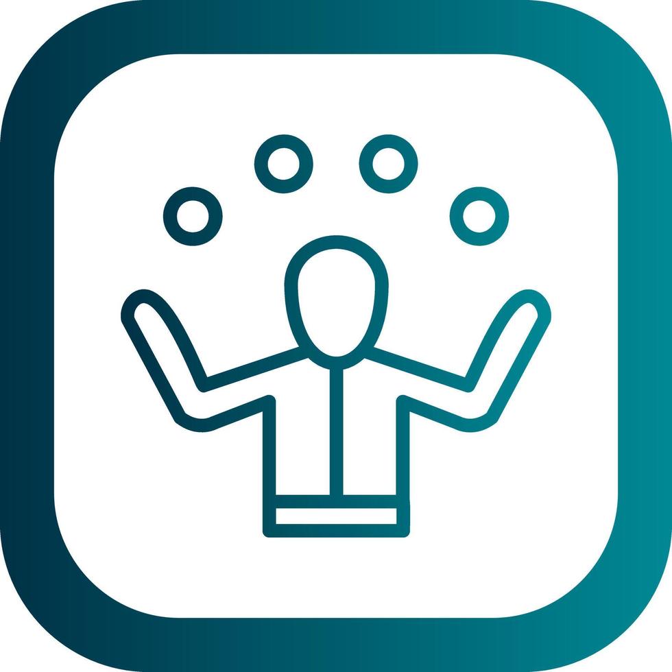 Juggling Vector Icon Design