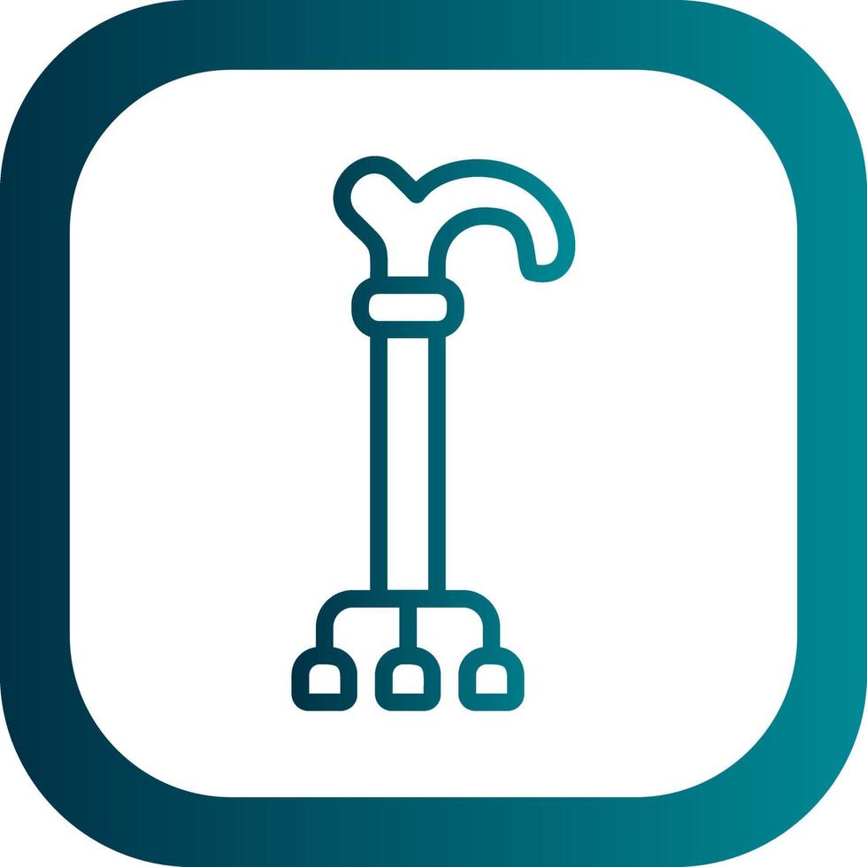Walking Stick Vector Icon Design