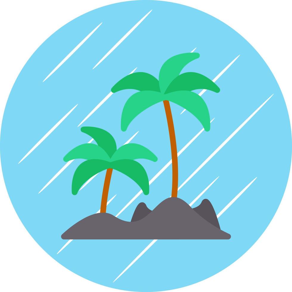 Island Vector Icon Design
