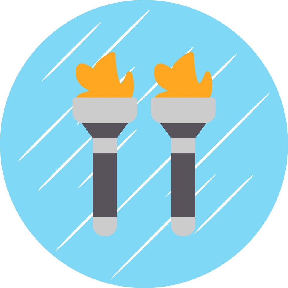 Flambeaux Vector Icon Design