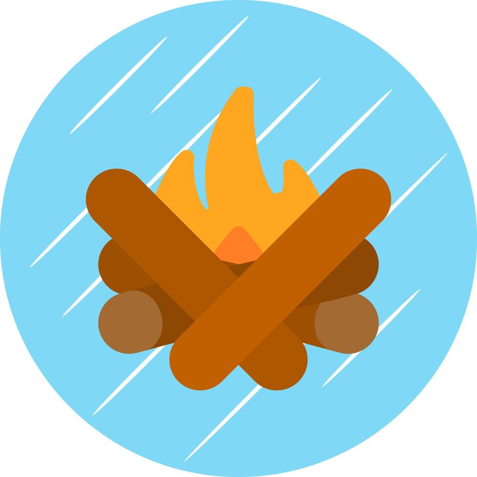 Bonfire Vector Icon Design
