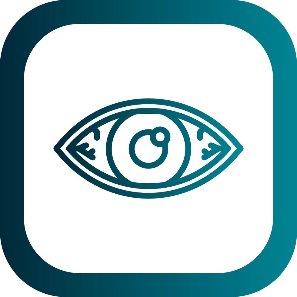 Red Eyes Vector Icon Design