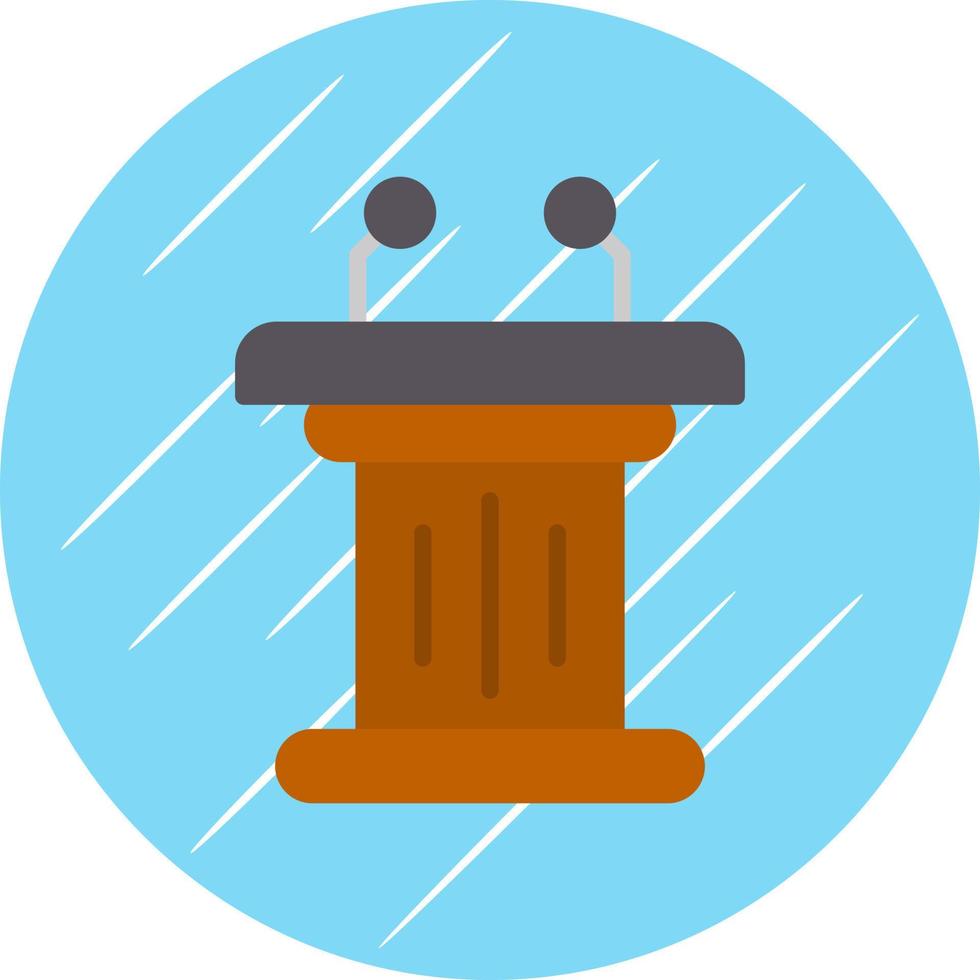 Tribune Vector Icon Design