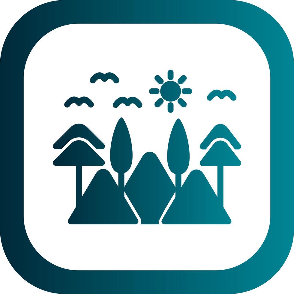 Lanscape Vector Icon Design