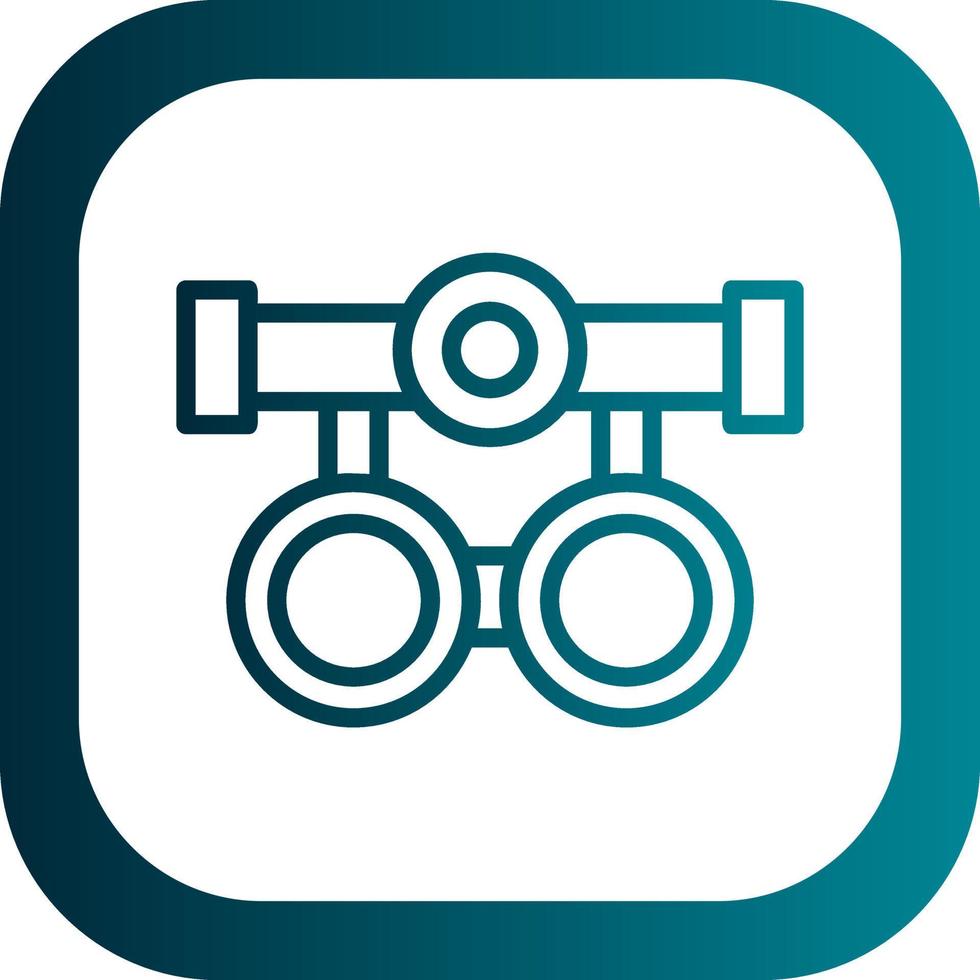 diseño de icono de vector de gafas de prueba