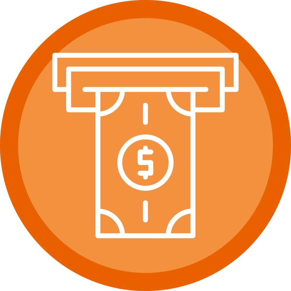Money Withdrawal Vector Icon Design