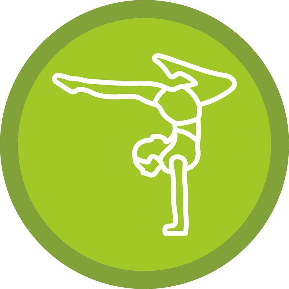 Acrobatic Vector Icon Design