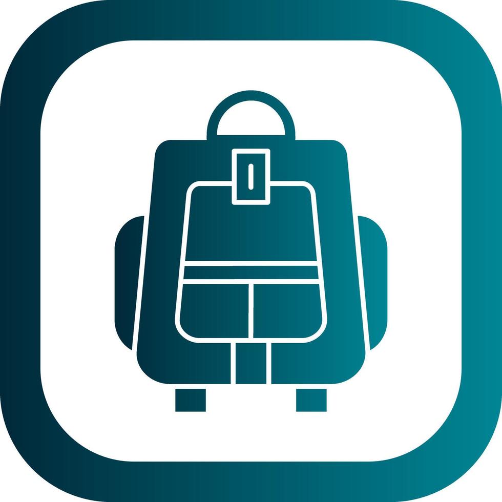 Backpacker Vector Icon Design