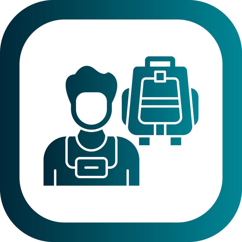 Tourist Vector Icon Design