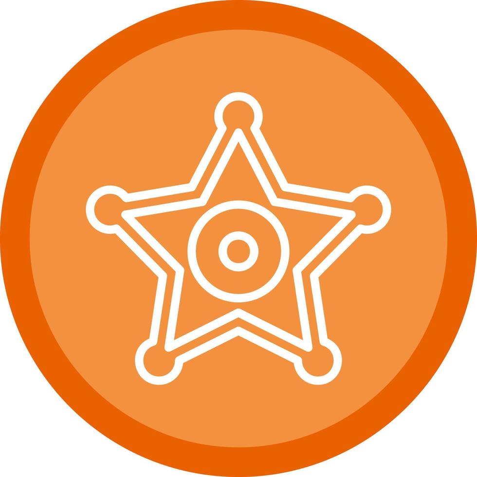 diseño de icono de vector de insignia de sheriff