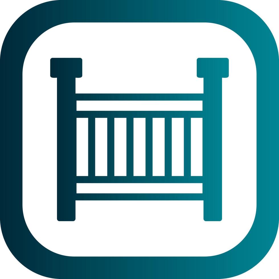 Crib Vector Icon Design