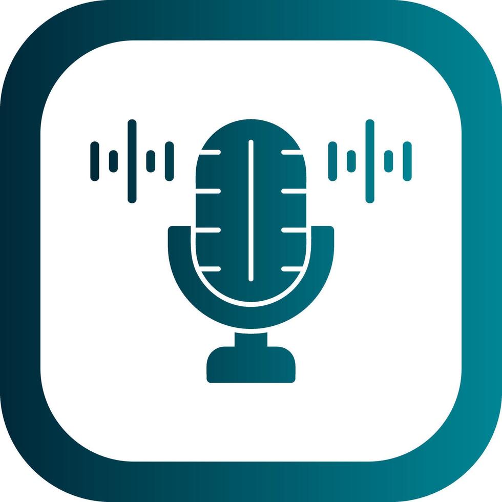 Voice Recorder Vector Icon Design