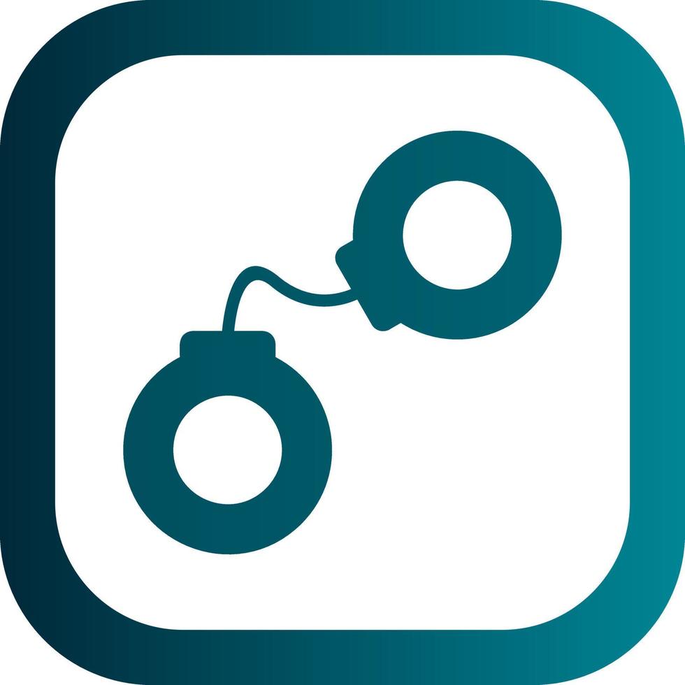 Handcuffs Vector Icon Design