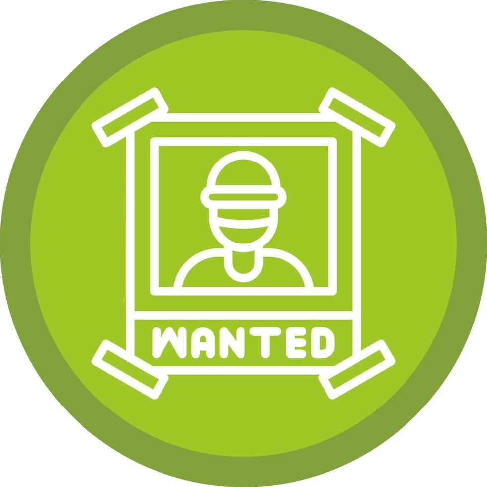 Wanted Vector Icon Design