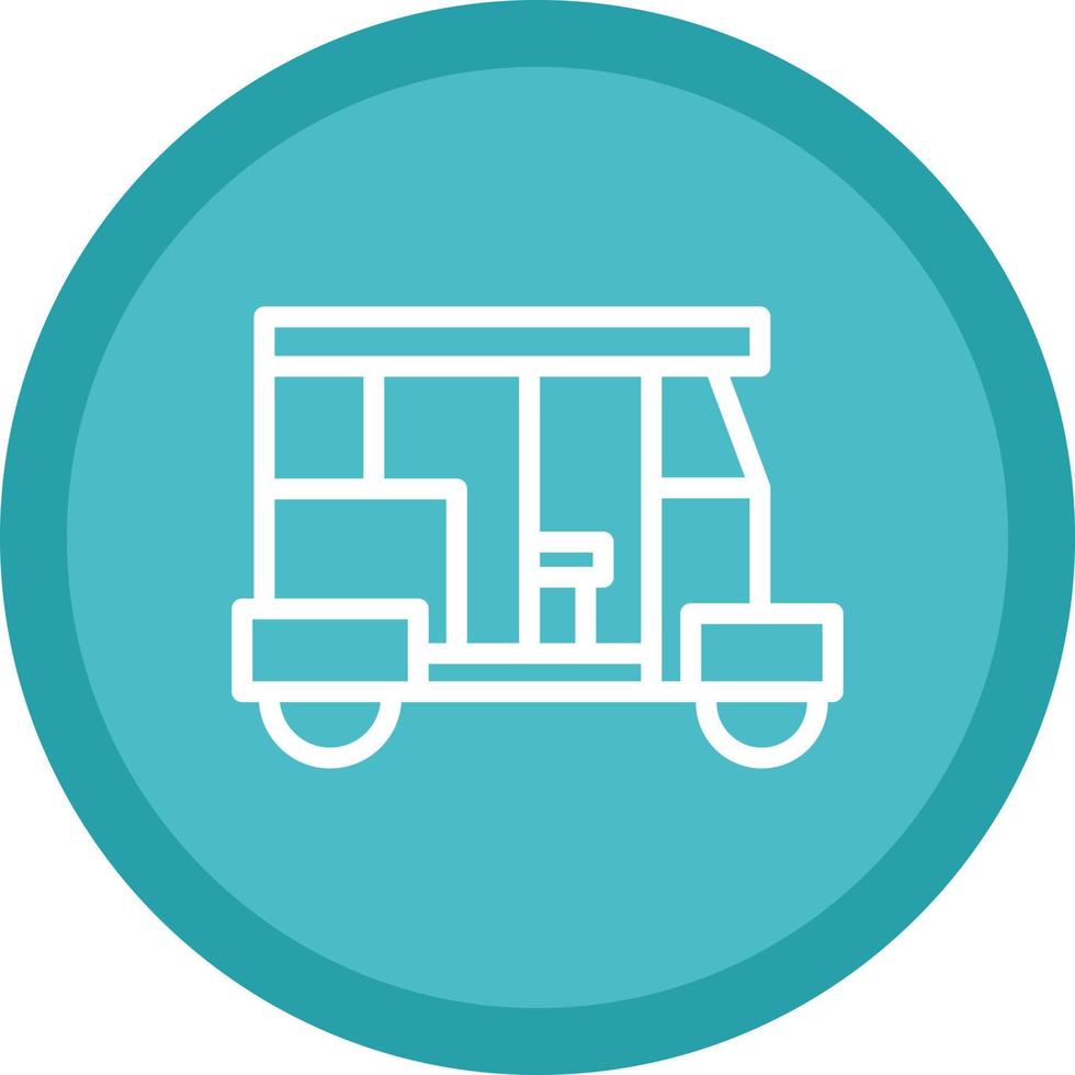 Rickshaw Vector Icon Design