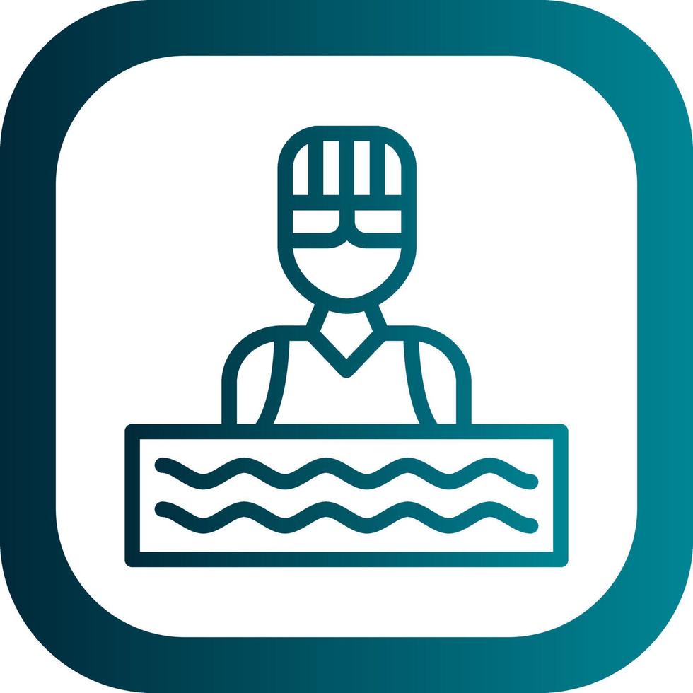 Swimmer Vector Icon Design