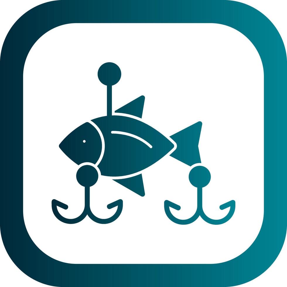 diseño de icono de vector de cebos de pesca