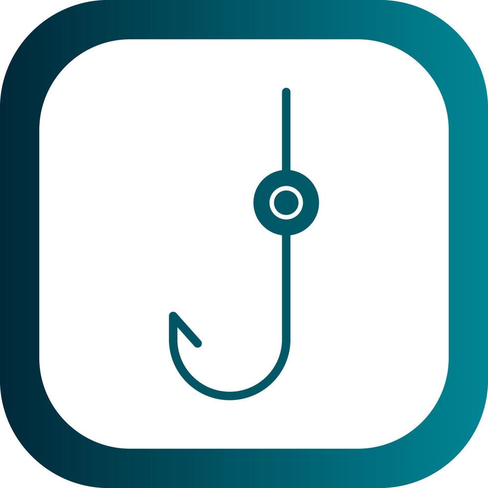 Fishing Hook Vector Icon Design