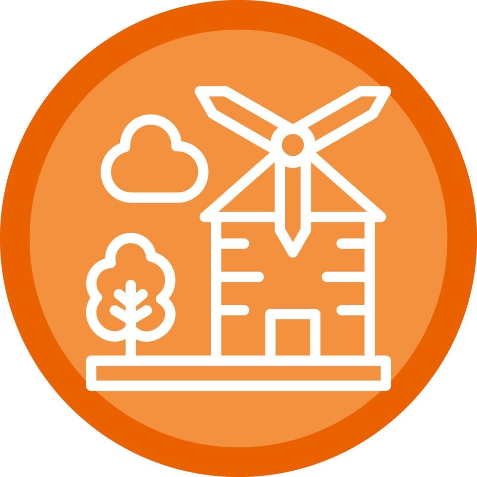 Windmill Vector Icon Design