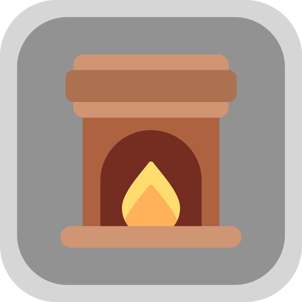 diseño de icono de vector de chimenea