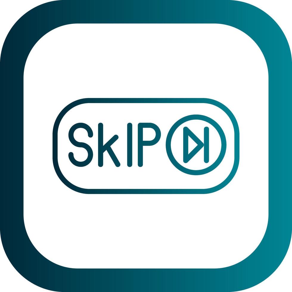 Skip Ad Vector Icon Design