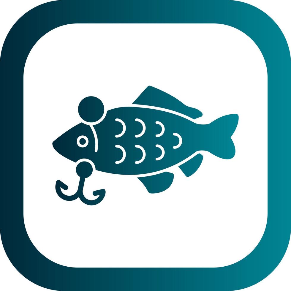 diseño de icono de vector de cebos de pesca