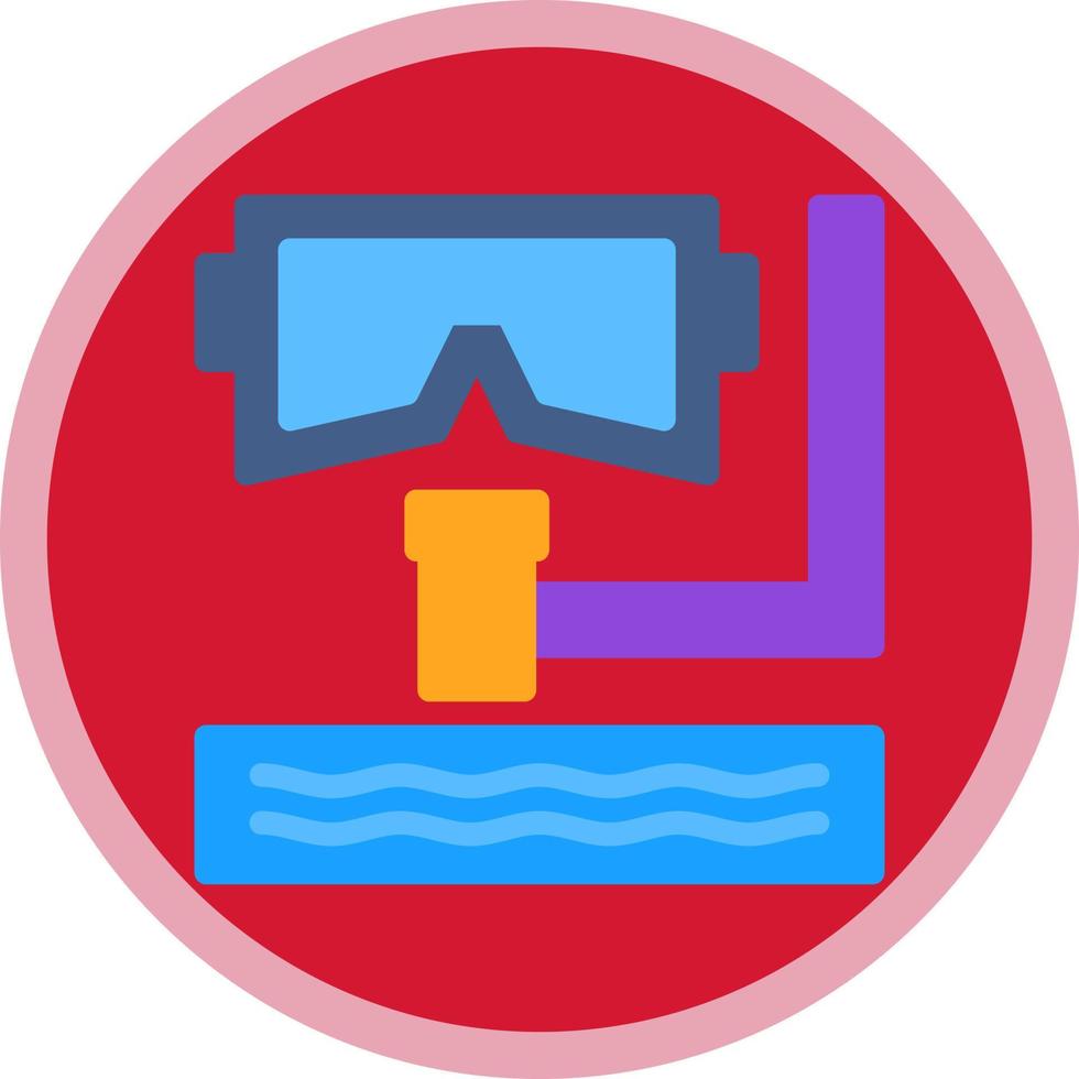 diseño de icono de vector de snorkel