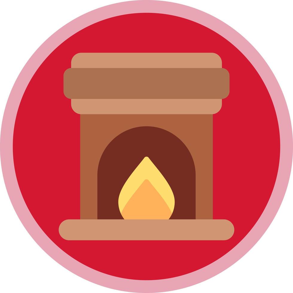 diseño de icono de vector de chimenea