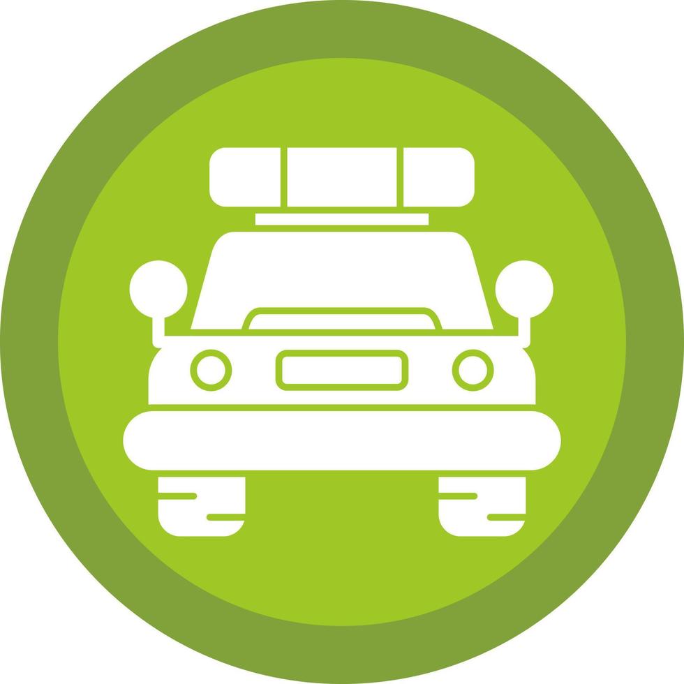 Police Car Vector Icon Design