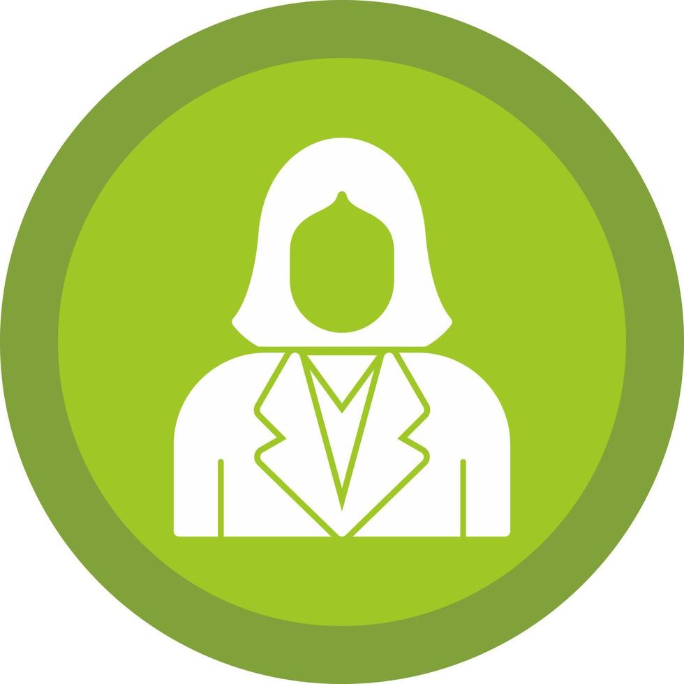 Female Employee Vector Icon Design