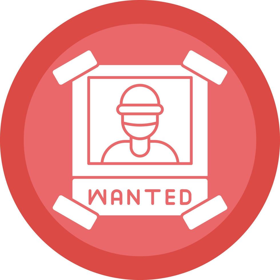 Wanted Vector Icon Design