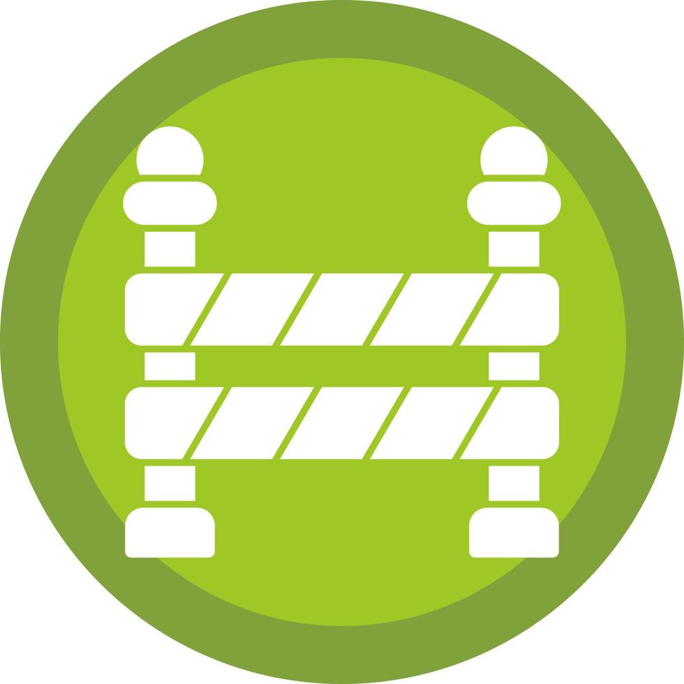 Police Line Vector Icon Design