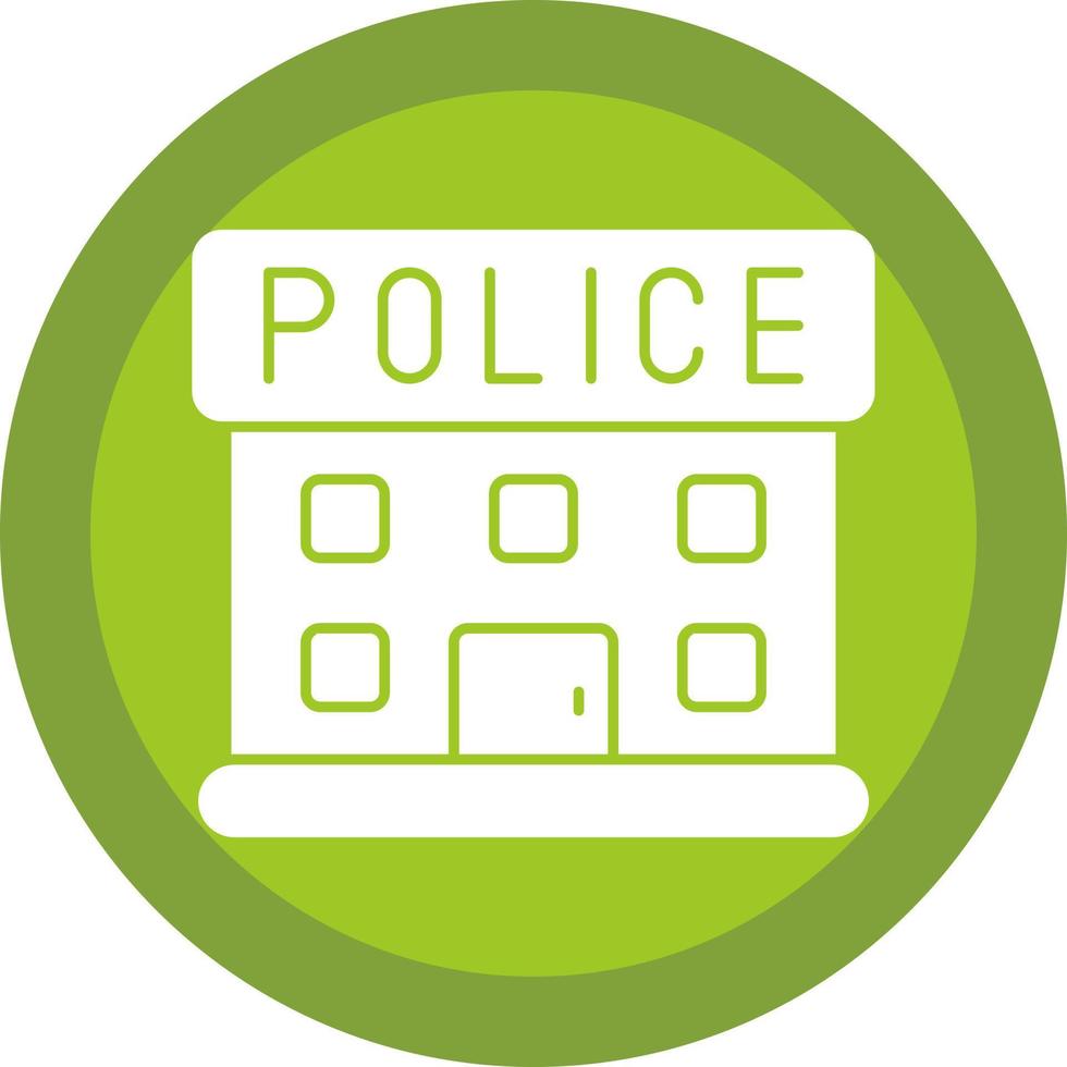 Police Station Vector Icon Design