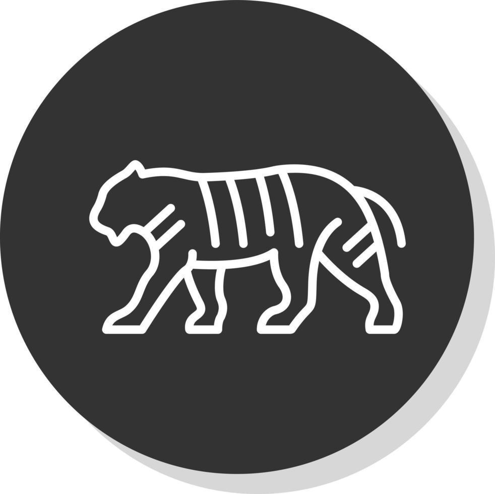 diseño de icono de vector de tigre