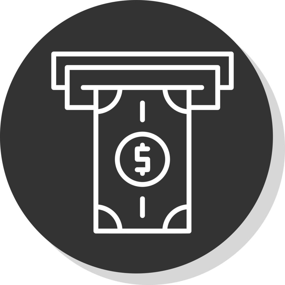 Money Withdrawal Vector Icon Design