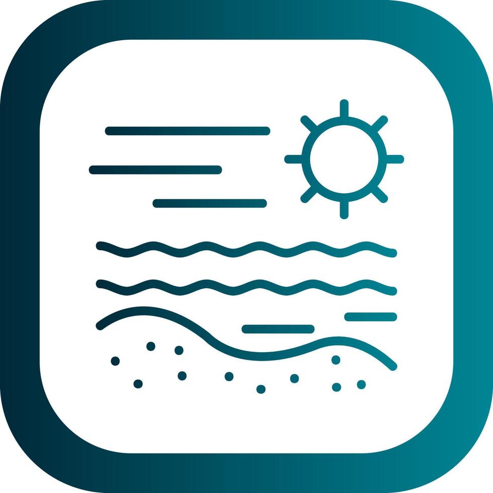 Beach Vector Icon Design