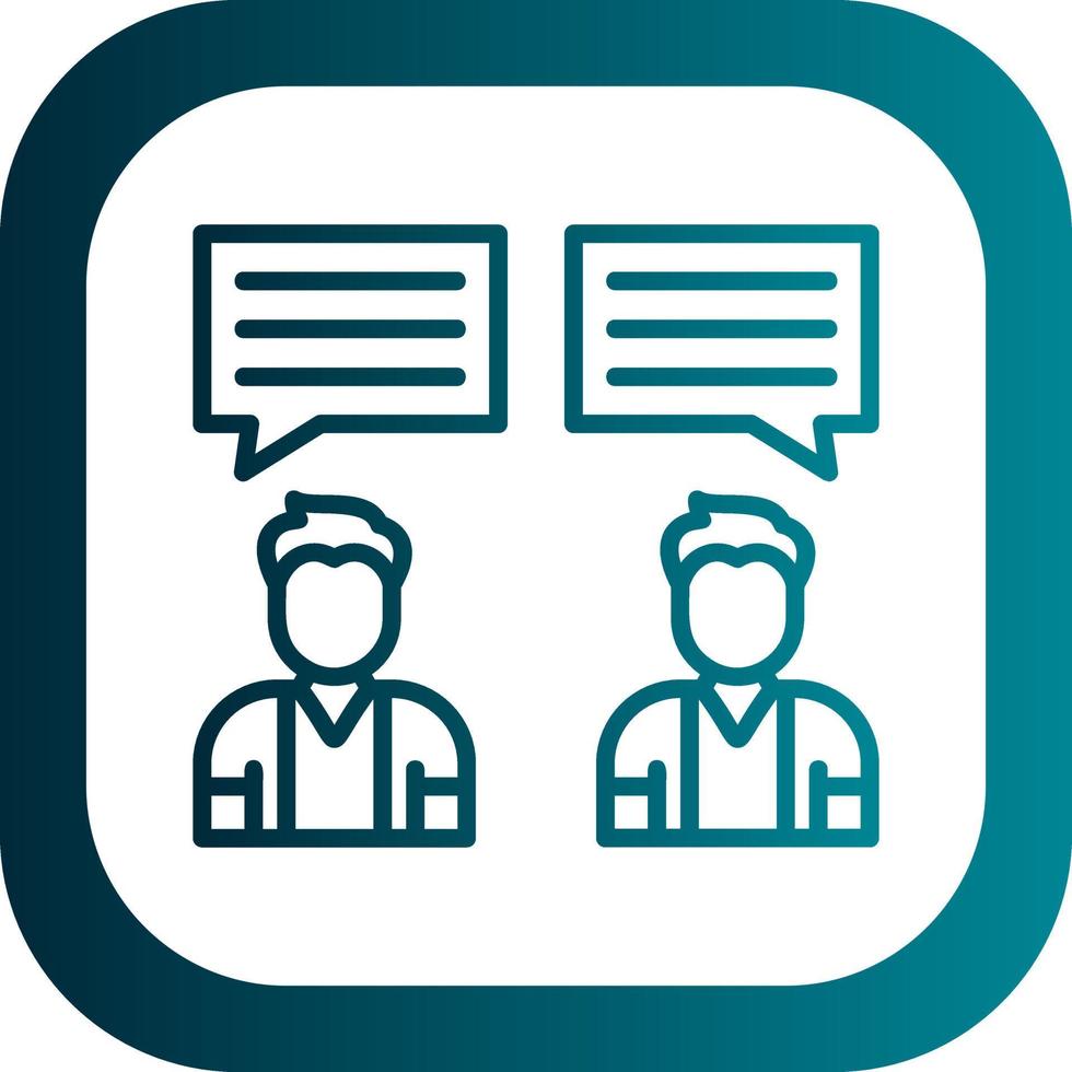 Debate Vector Icon Design