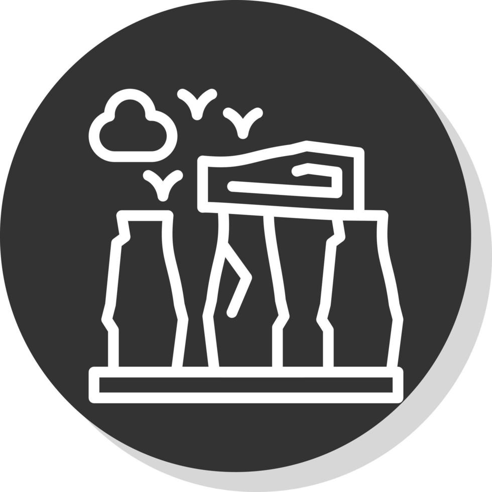 diseño de icono de vector de stonehenge