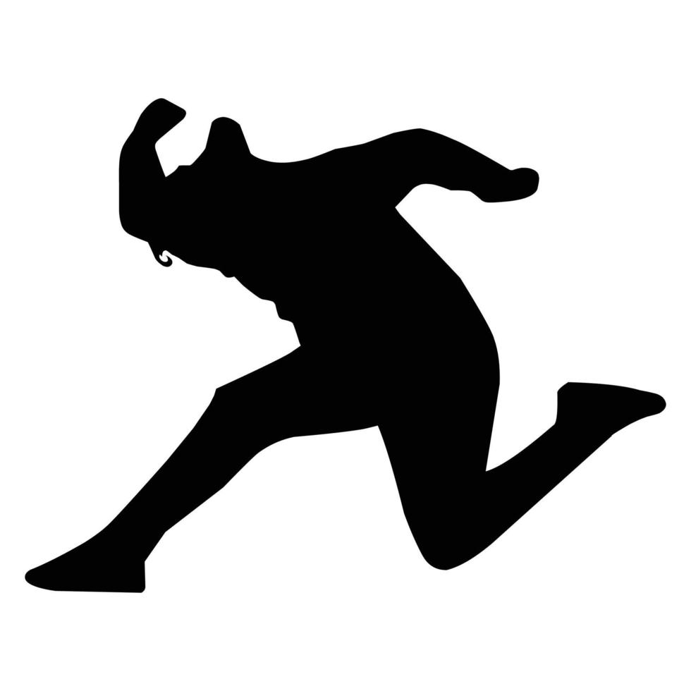 jump for free silhouette vector