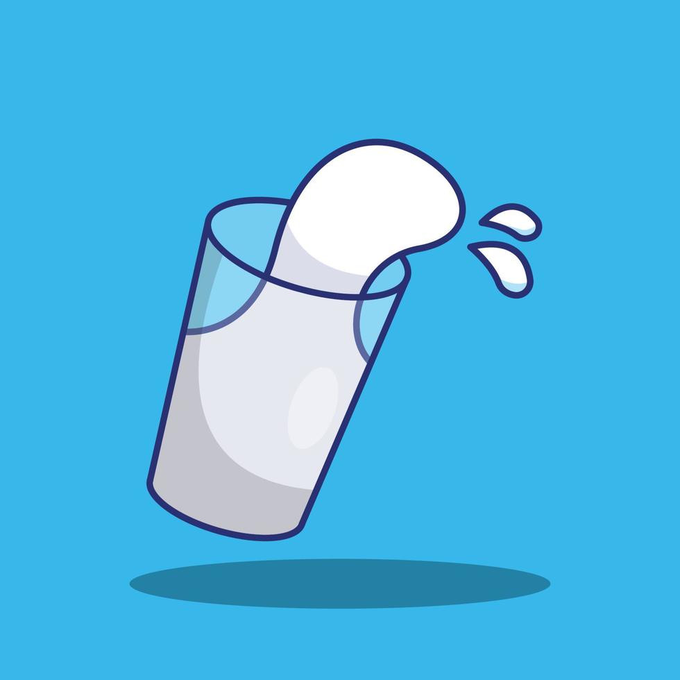 un vaso de leche vector