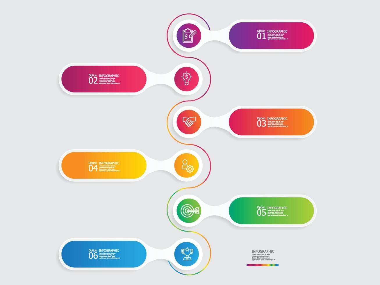 abstract vertical steps timeline infographic element report background vector