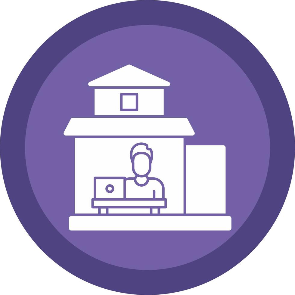 Work From Home Vector Icon Design