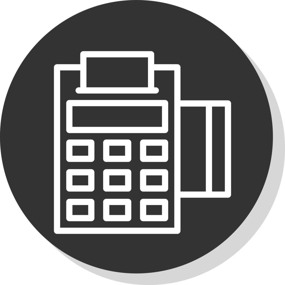 Pos Terminal Vector Icon Design