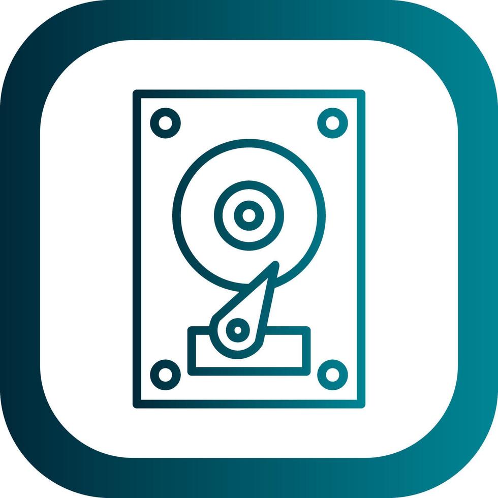 Hard Disk Vector Icon Design