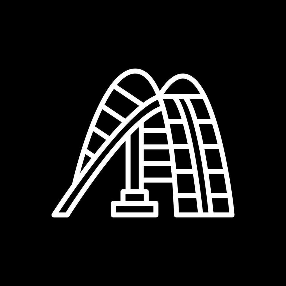Roller Coaster Vector Icon Design